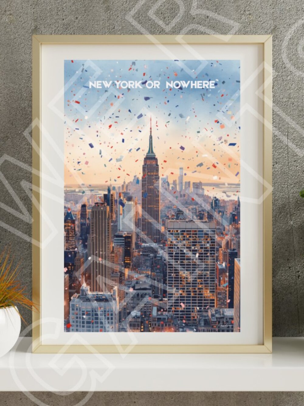 NEW YORK KNICKS CITY CELEBRATIONS 11x17 Art Print (NEW YORK OR NOWHERE)